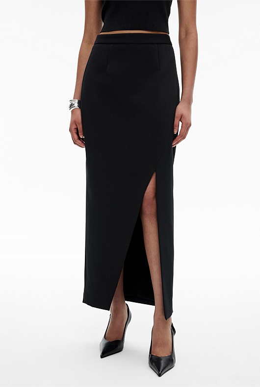 Split Front Maxi Skirt