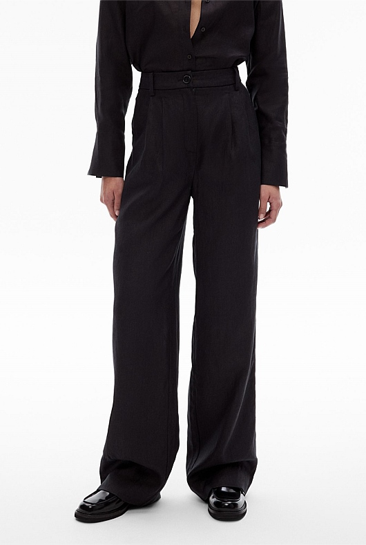 Linen Pleat Pant