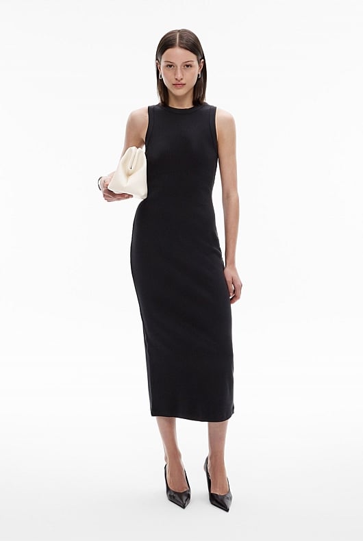 Crew Rib Midi Dress