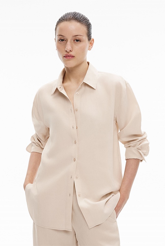 Relaxed Button Through Shirt