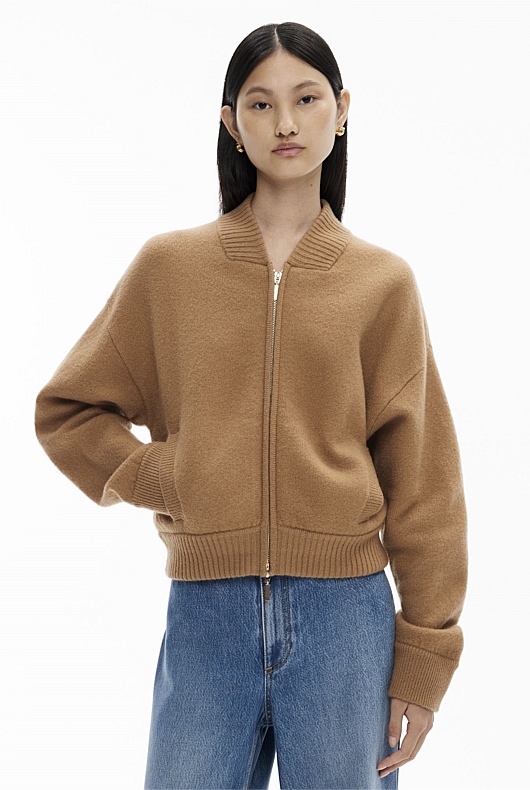 Wool Knit Bomber