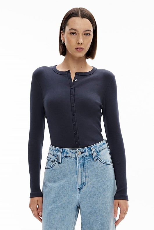 Button Front Top