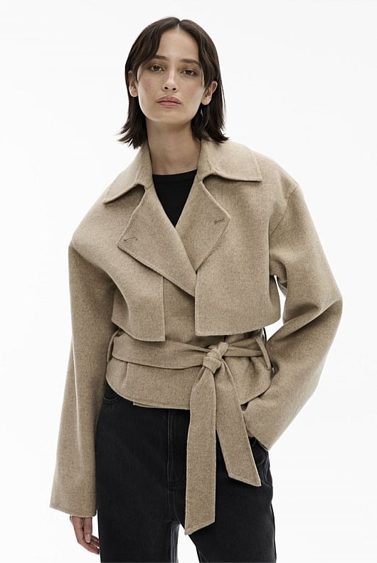 Wool Blend Trench