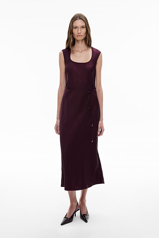 Scoop Neck Bias Dress