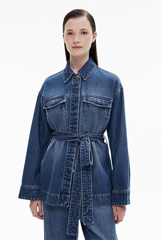 Tie Denim Shirt