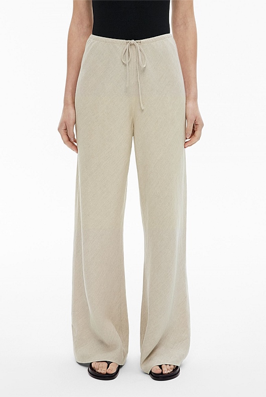 Bias Linen Pants