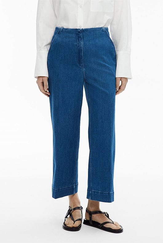 Denim Crop Pants