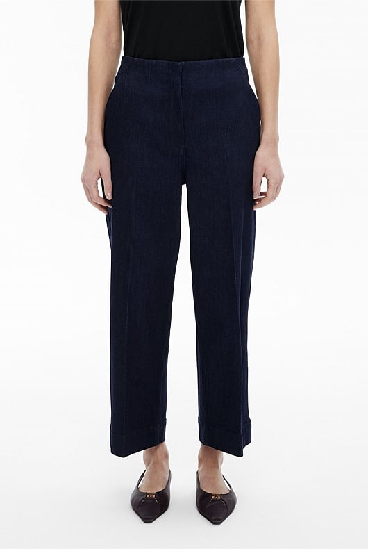 Denim Crop Pants