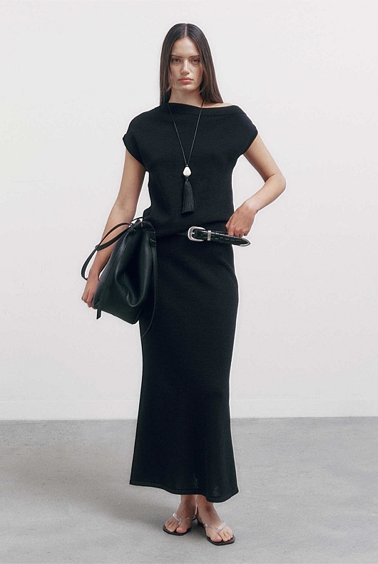Knit Maxi Skirt
