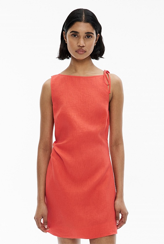 Tie Shoulder Mini Dress