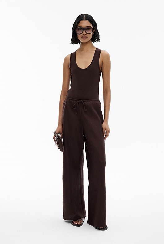 Bias Linen Pants