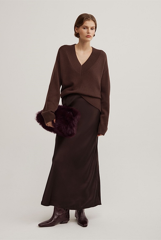 Bias Slip Skirt