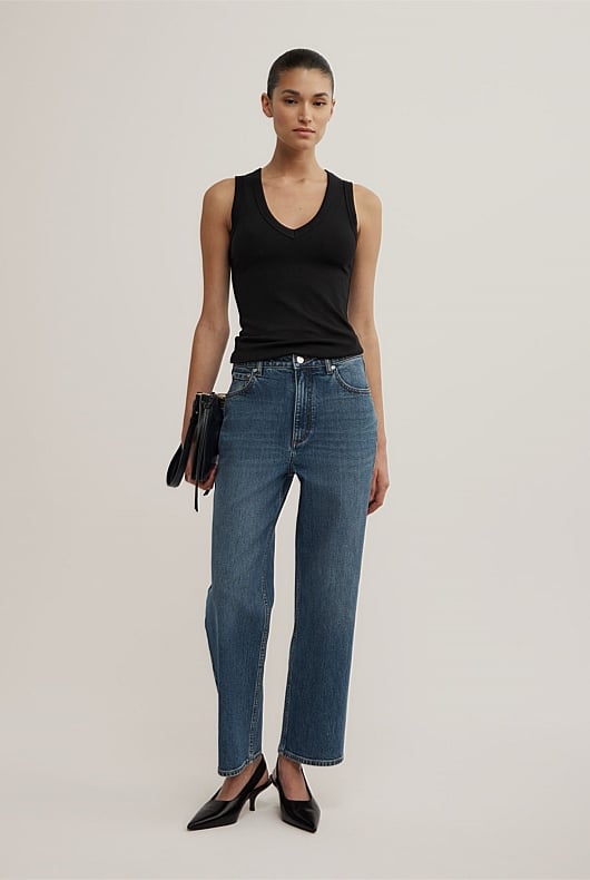 Straight Crop Jeans