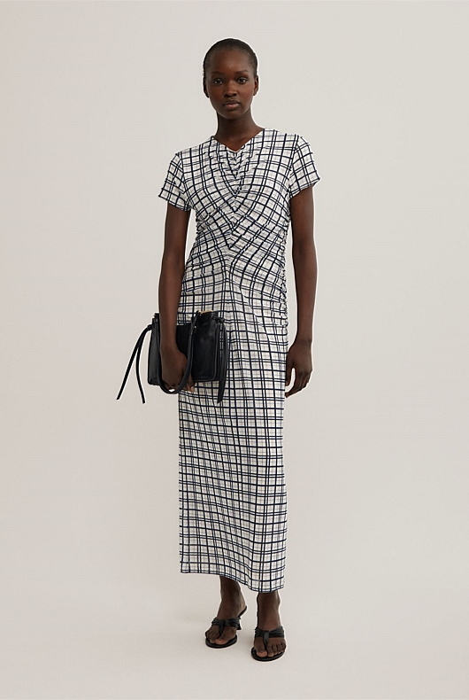 Gather Mesh Dress