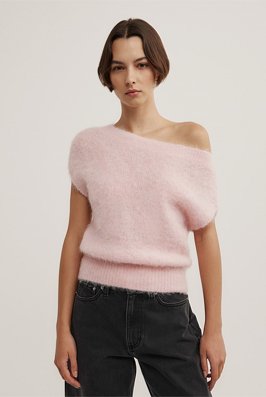 Asymmetric Fluffy Top