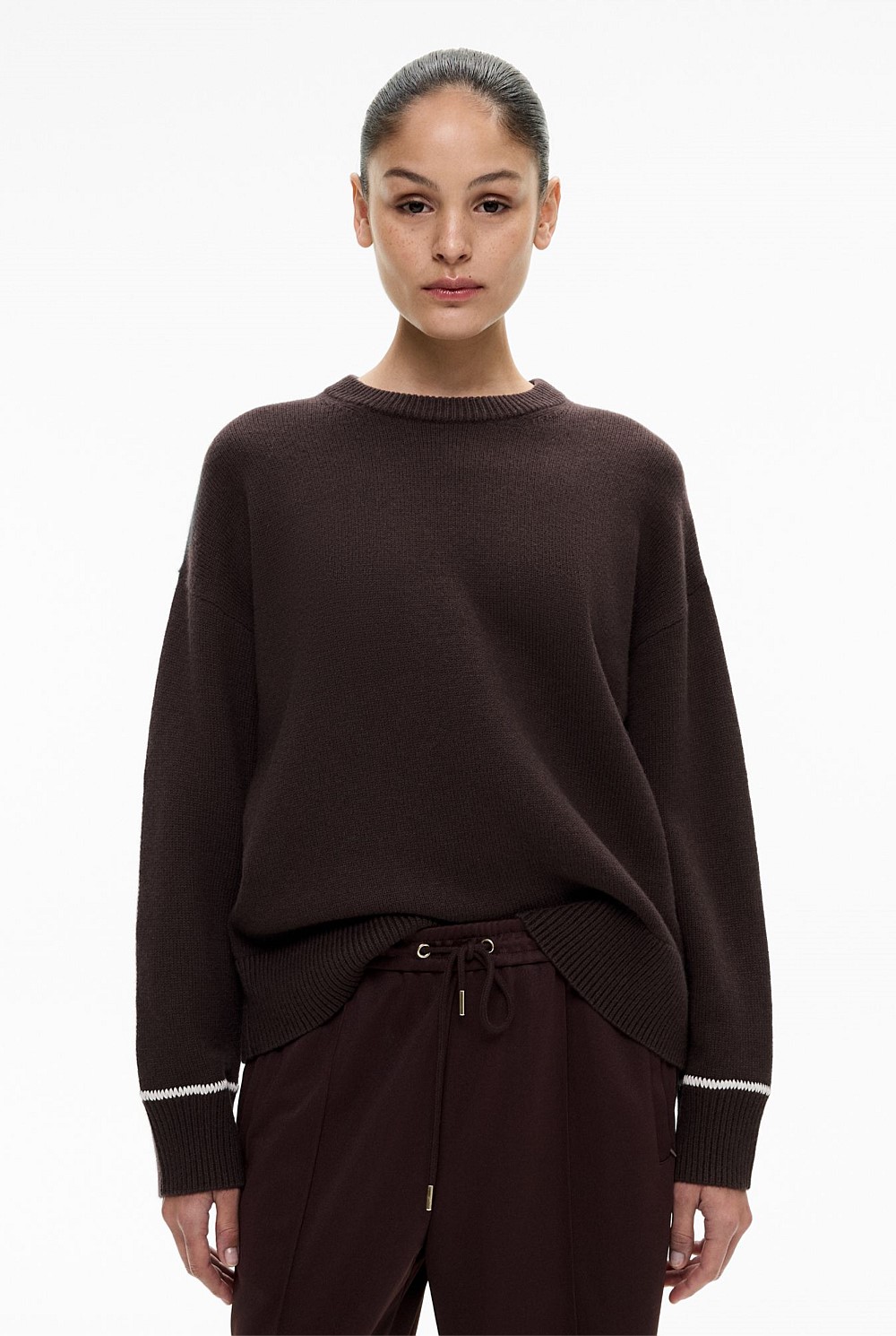 Contrast Detail Knit