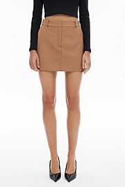 Wool Mini Skirt