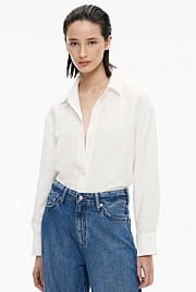 Relaxed Button Through Shirt