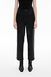 Crop Straight Coated Jean