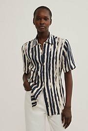 Cupro Tie Waist Shirt