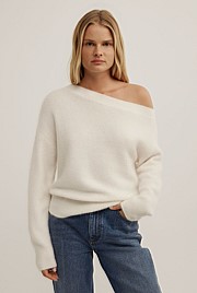 Fluffy Asymmetric Knit
