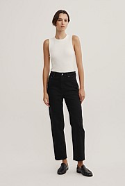 Straight Crop Jeans
