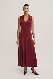 Scoop Neck Jersey Dress