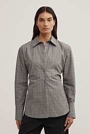 Check Tie Shirt