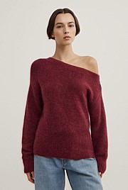 Fluffy Asymmetric Knit