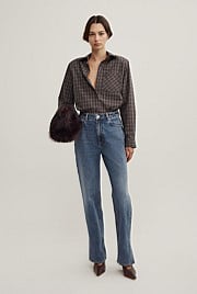 Split Detail Denim Jeans