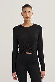 Cross Front Long Sleeve Top