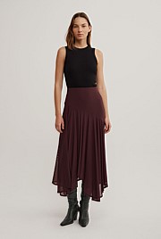Asymmetric Drape Skirt