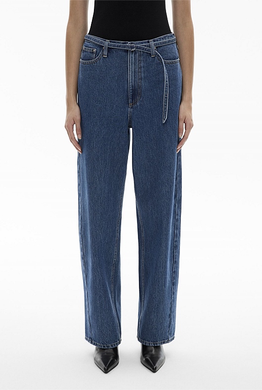 Indigo Thin Waistband Jean Women