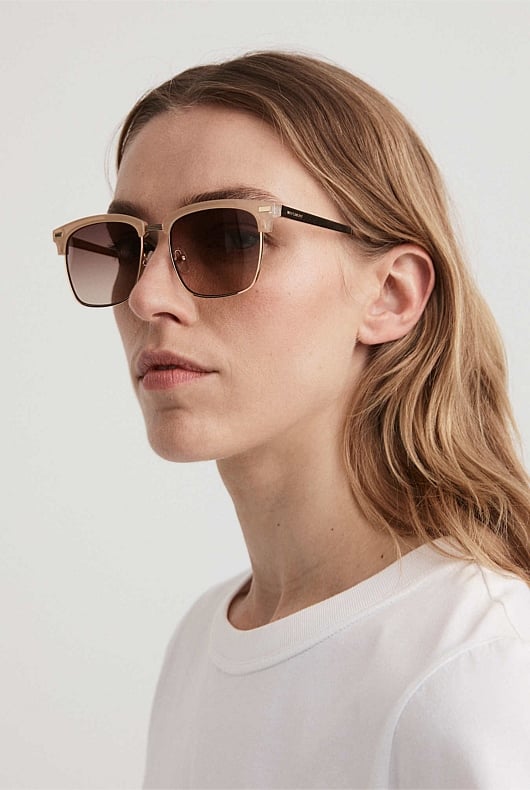 Linen Darcy Sunglasses - Women's Accessories | Witchery