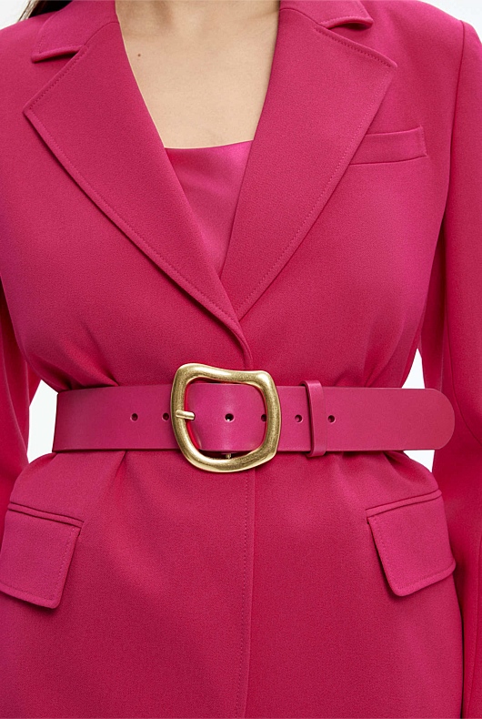 Dahlia Pink Organic Waist Belt - Women's Belts | Witchery