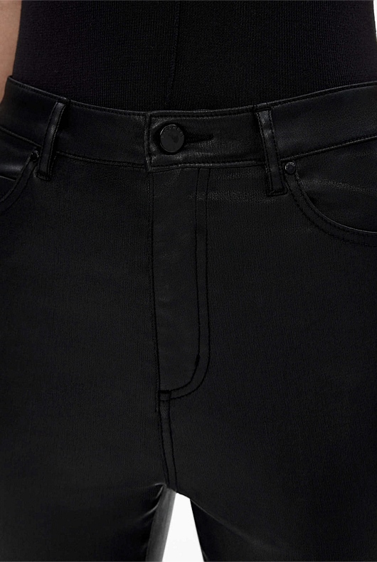 Black Coated 7/8 Skinny Jean Women's Skinny Leg Jeans Witchery