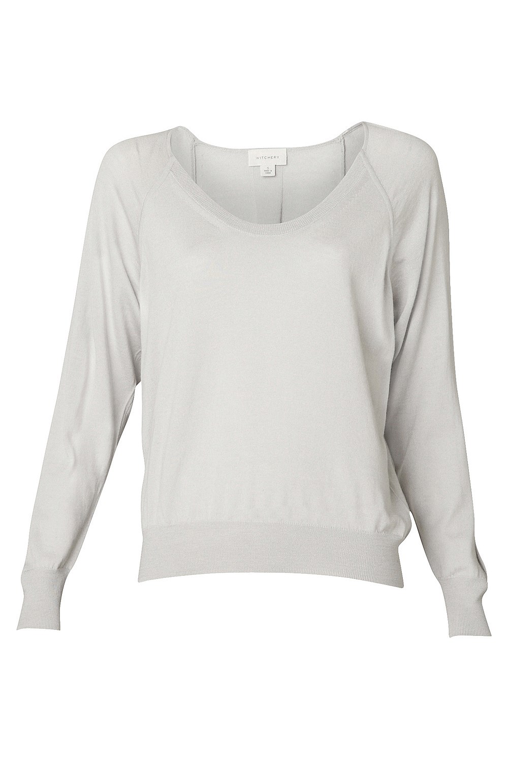 Crop Merino Raglan Knit