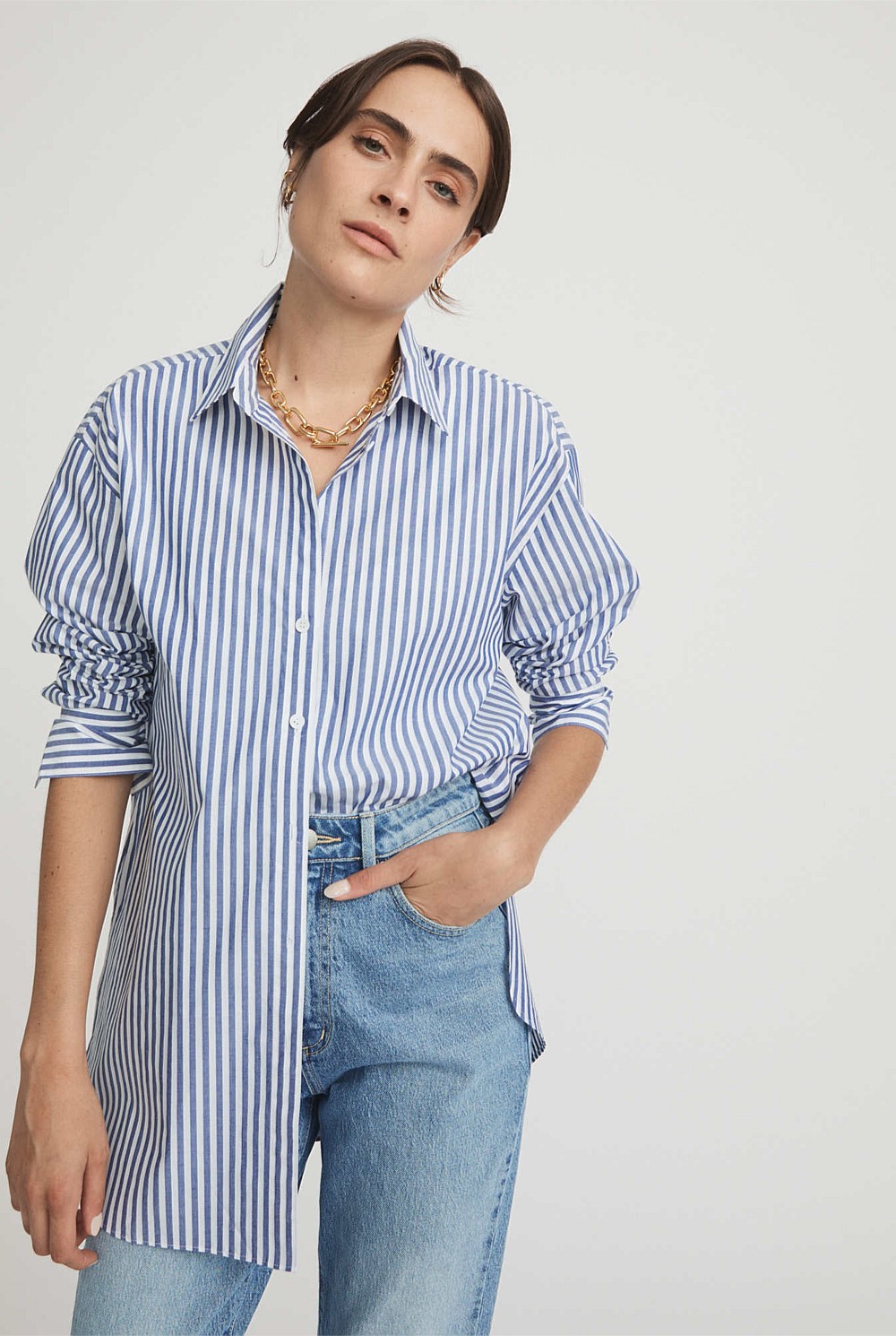 Stripe Cotton Shirt