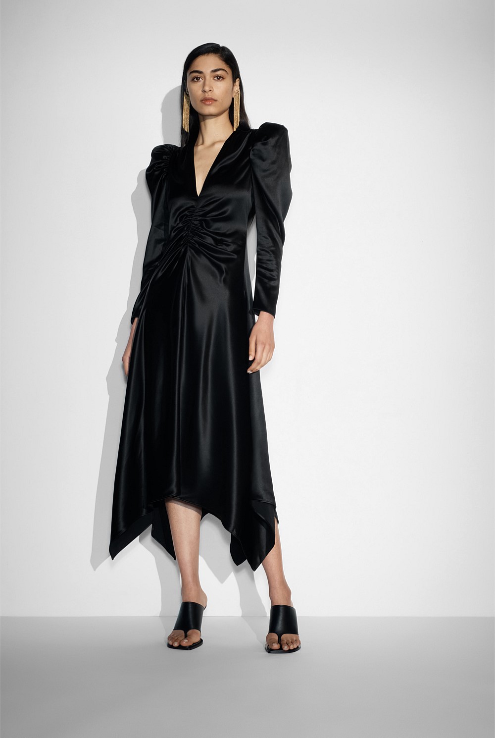 Deep V-Neckline Dress