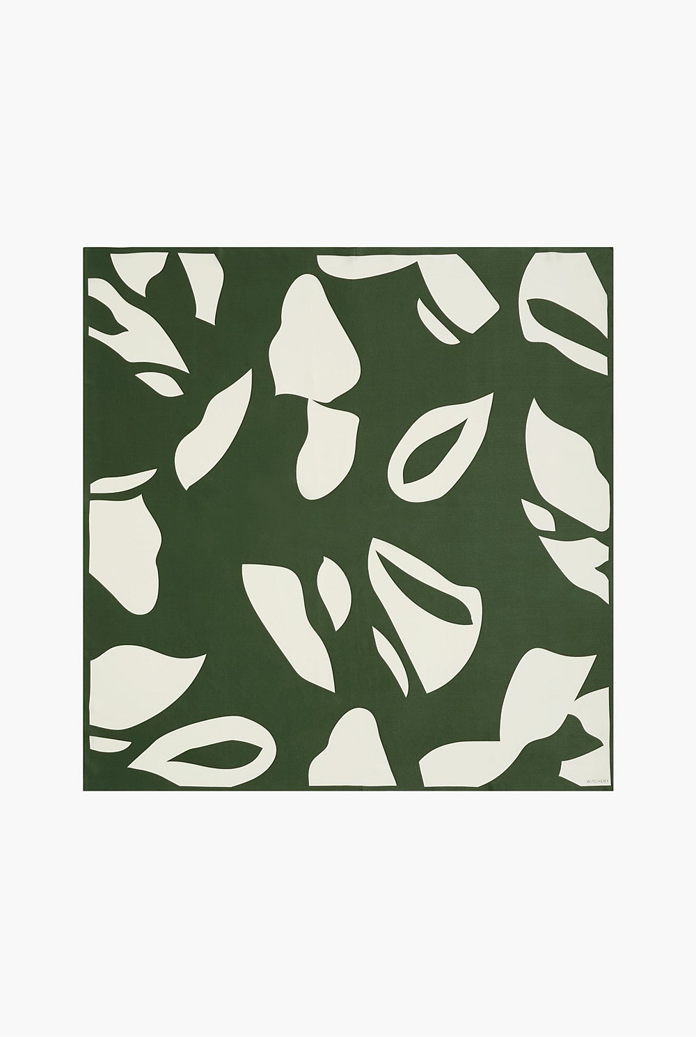 Silk Abstract Print Scarf