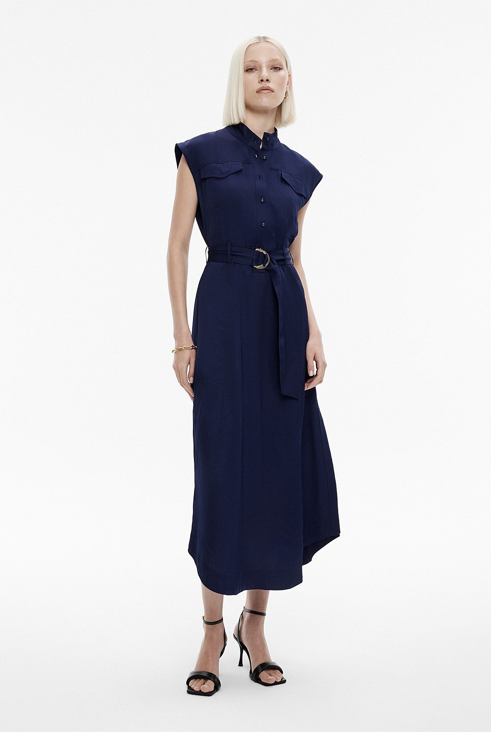 Half Placket Dress