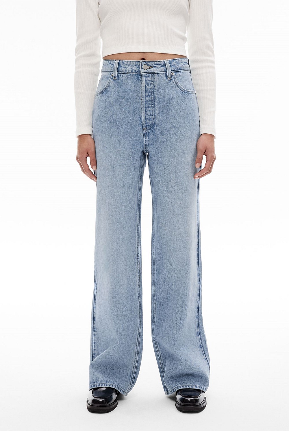 High Rise Wide Leg Jean