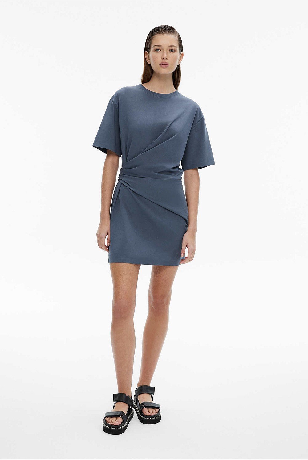 Jersey Wrap Tee Dress