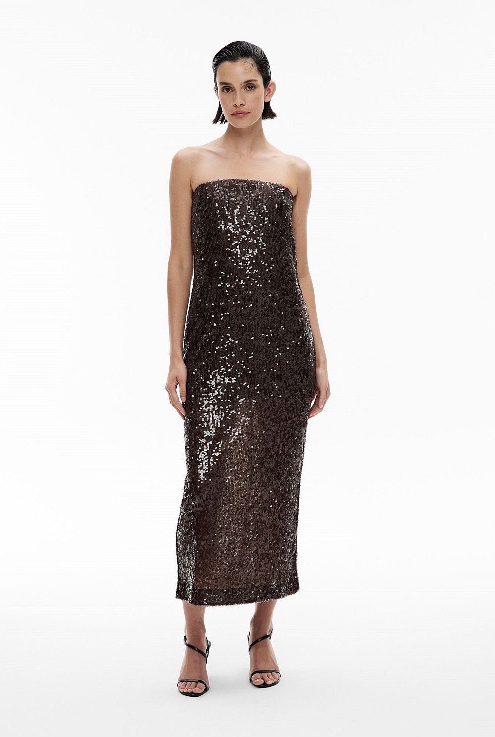 Sequin Column Dress