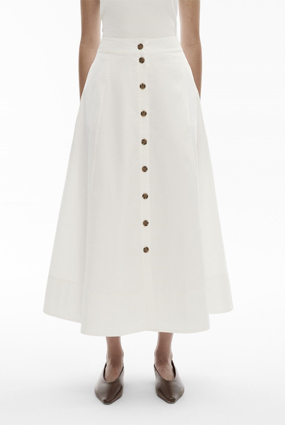 Cotton Poplin Skirt