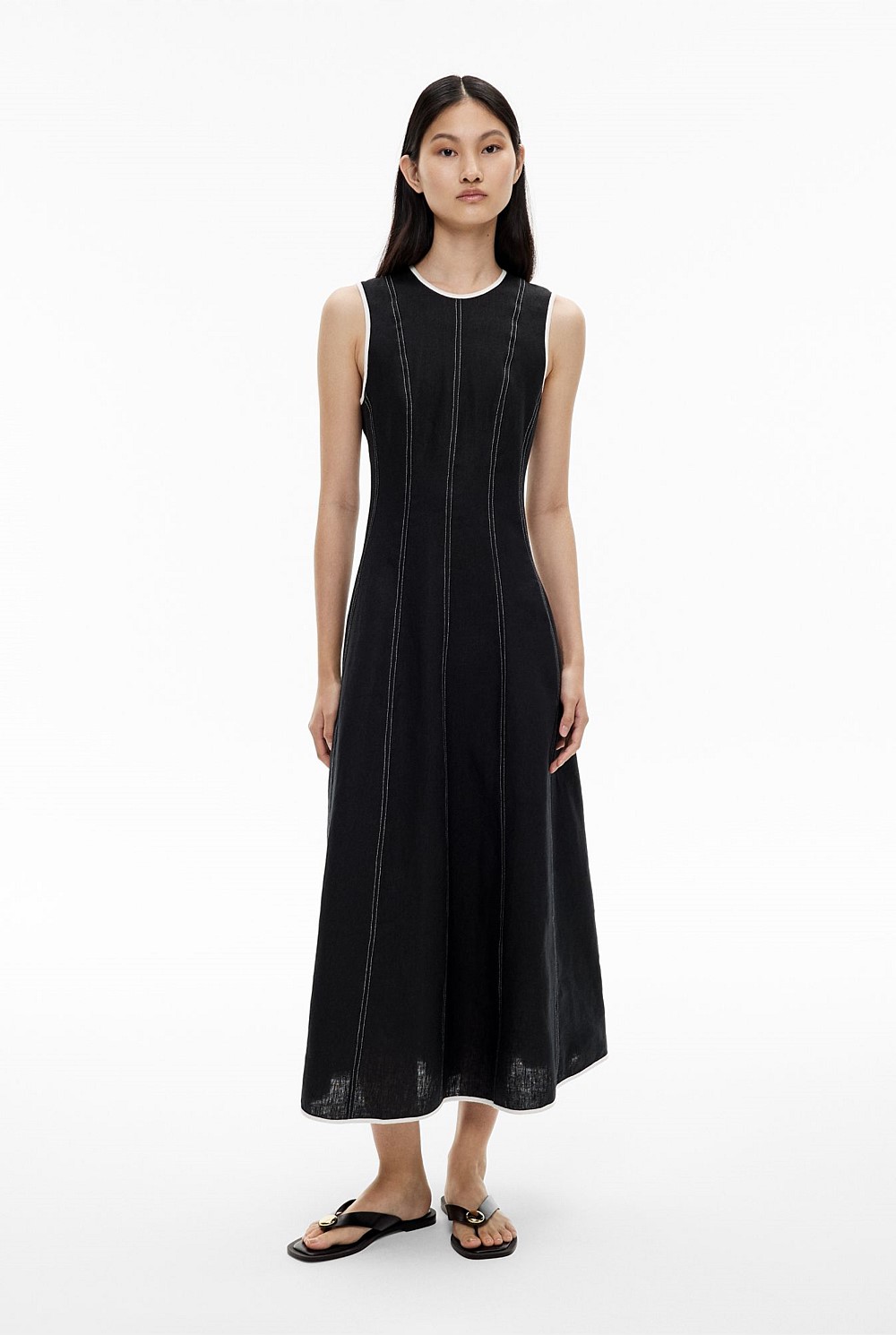 Linen Seam Dress