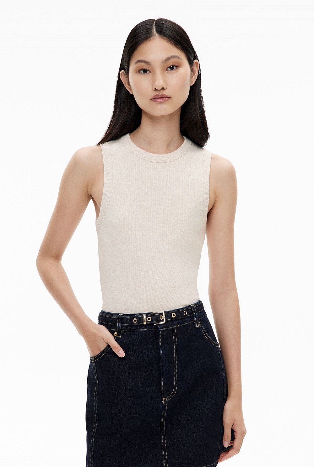 Crew Rib Tank Top