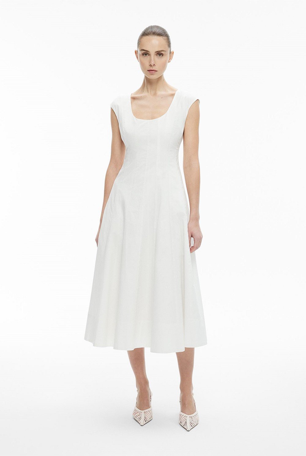 Cap Sleeve Panel Dress