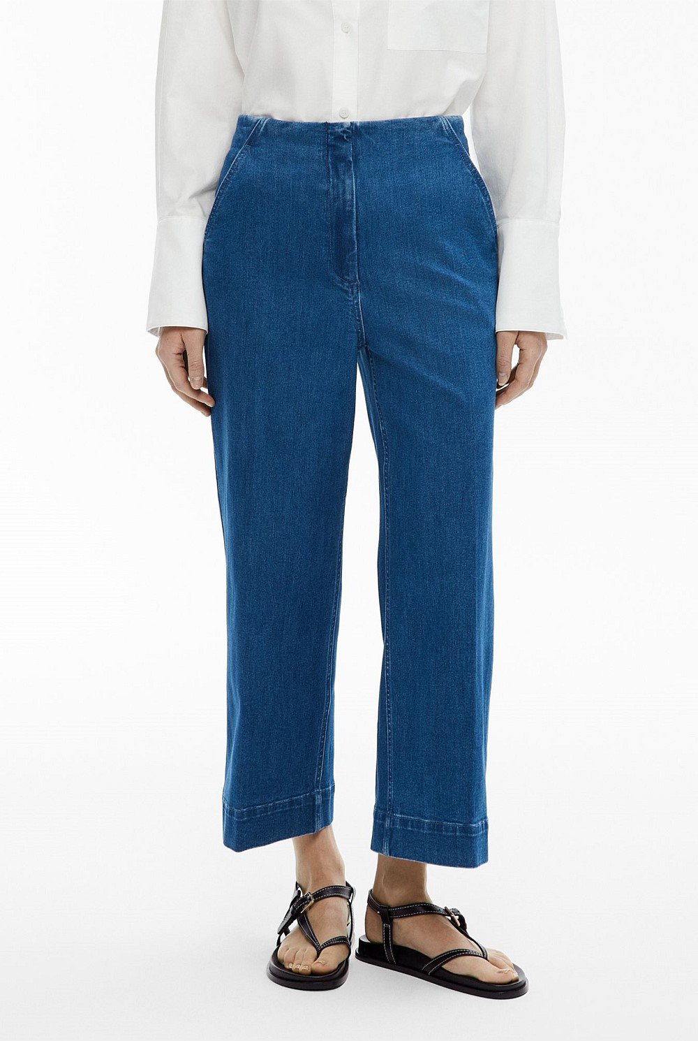Denim Crop Pants