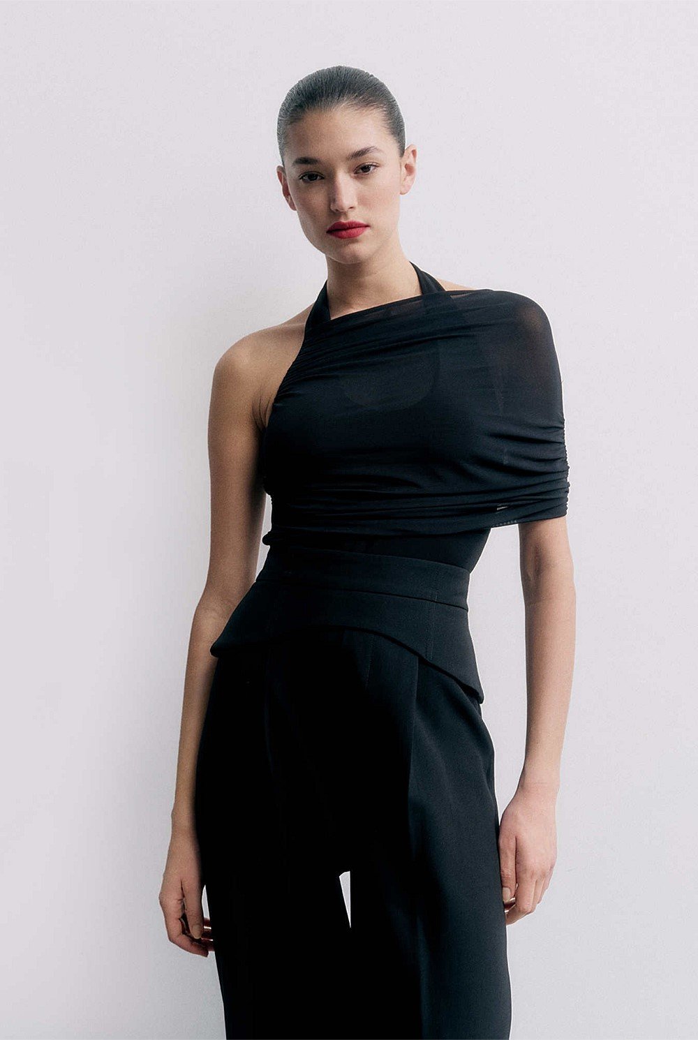 Draped Bodysuit